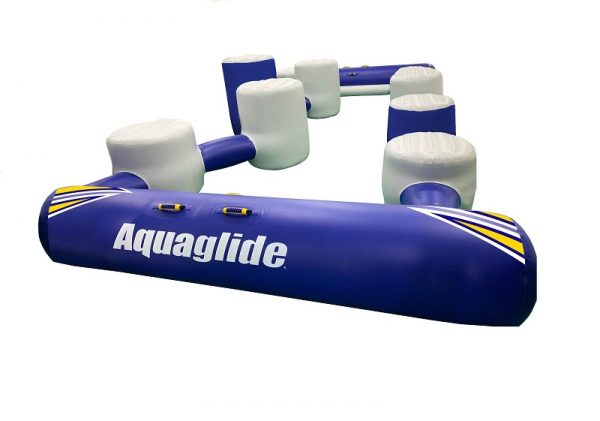 Aquaglide I-Hop 20, challenge track component, water balance, water obstacle